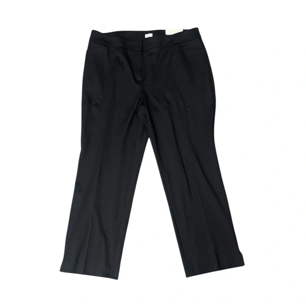 Chico's Seasonless Ponte Tapered Ankle Pants Black Size 16